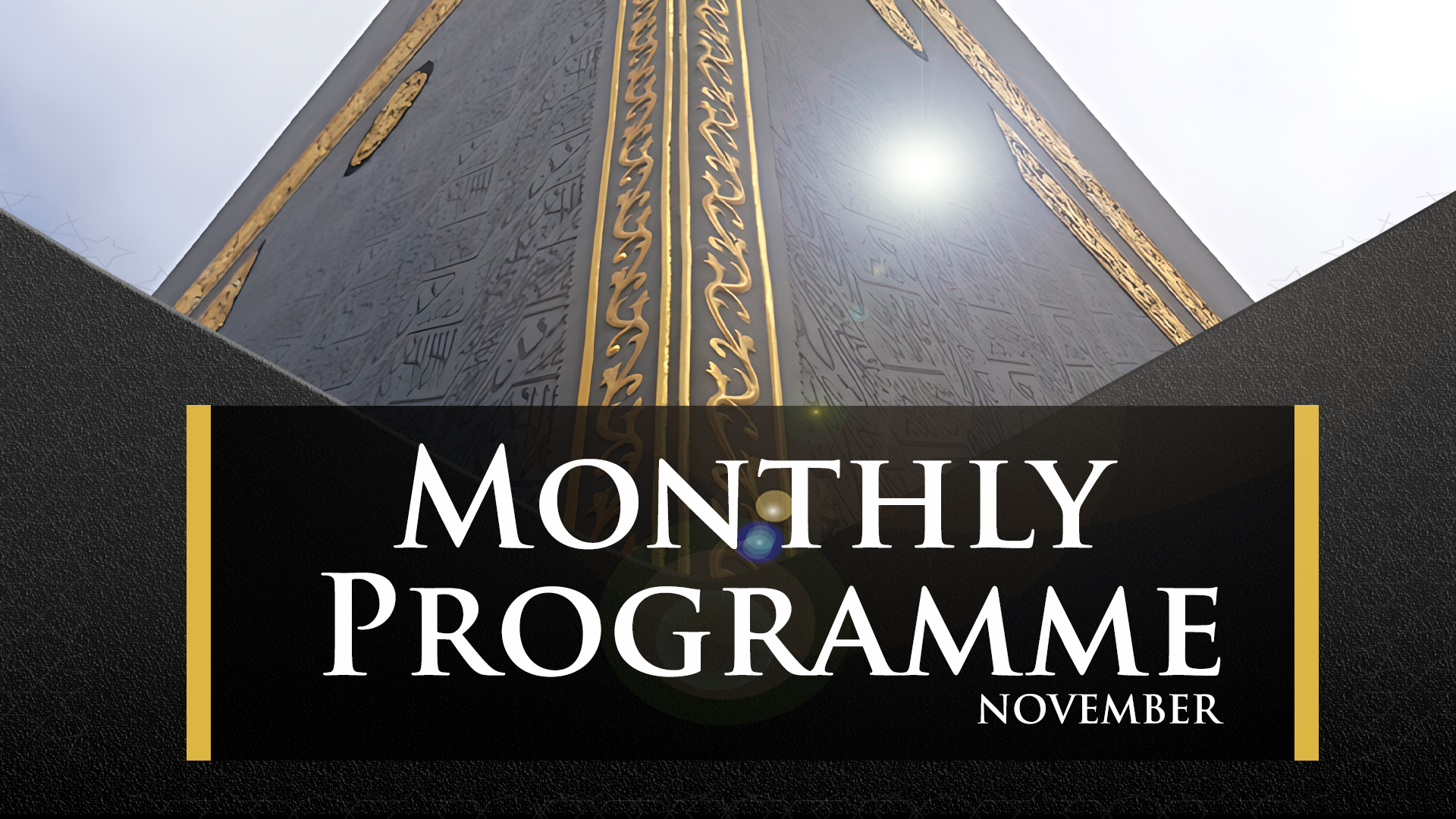 November monthly programme
