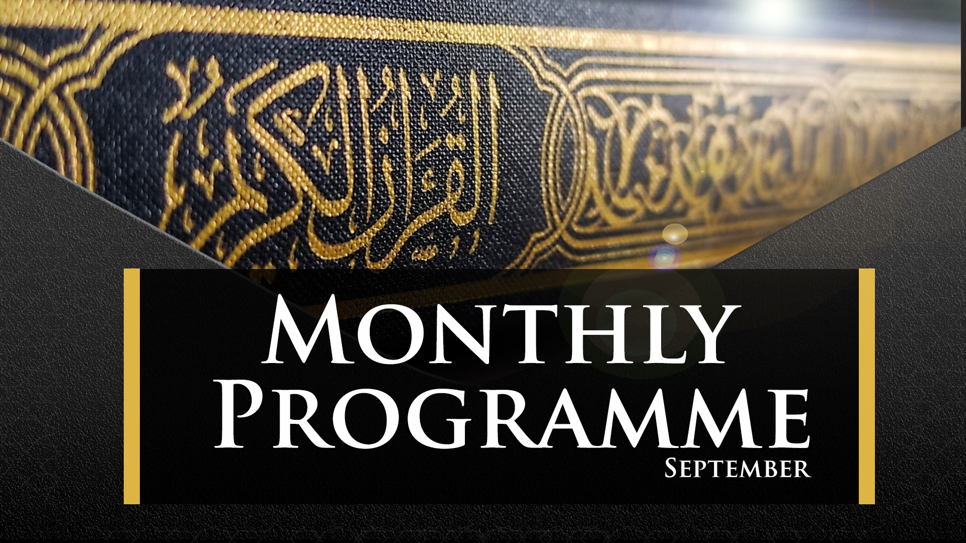 September Monthly Programme