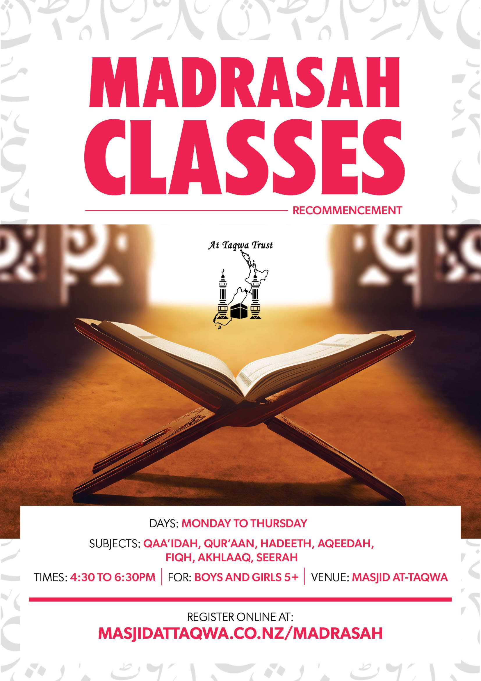 madrasah-classes-recommencement-restart-poster