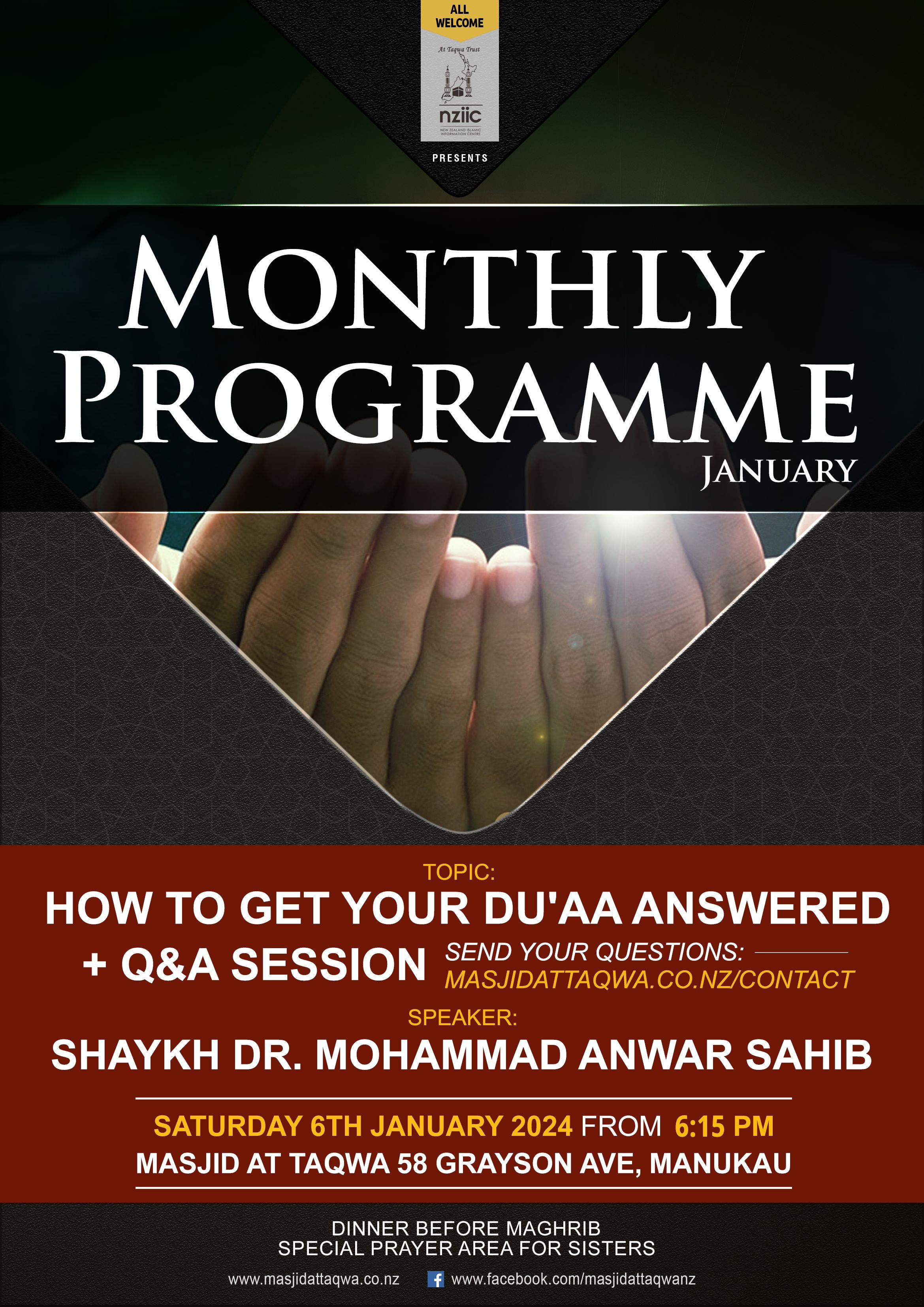 october-monthly-programme-how-get-dua-answered-poster